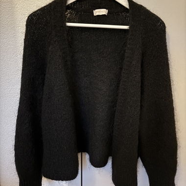 Gilet nero in maglia