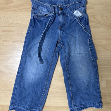 Pantalone in denim per bambino con cintura 6 anni