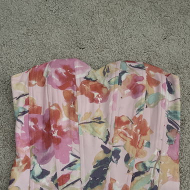 pink floral corset 