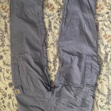 Pantalon cargo Carhartt bleu clair/gris