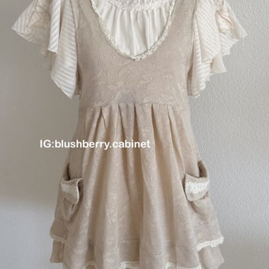 Axes Femme Braun/Beige Babydoll Grösse S/M