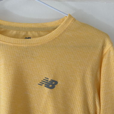 New Balance Gelb/Orange Langarmshirt