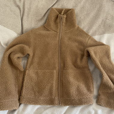 Beige Fleece Jacket Size XS