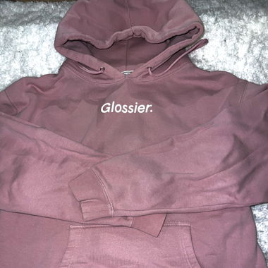Pink Glossier hoodie