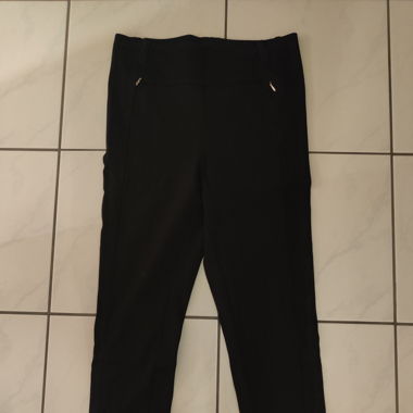 Schwarze Stoffhose