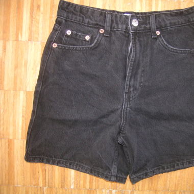 Jeansshorts schwarz ZARA 34