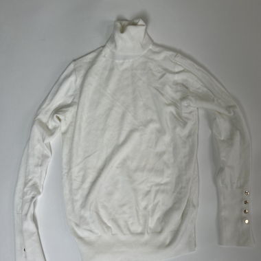 Pull col roulé blanc ZARA