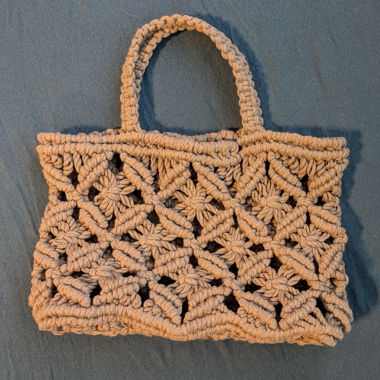 Handmade Cotten Macrame Handbag 