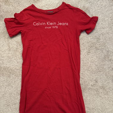 Robe rouge Calvin Klein
