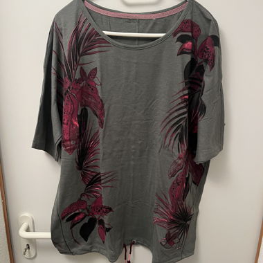 Camicia CECIL grigio/oliva con stampa