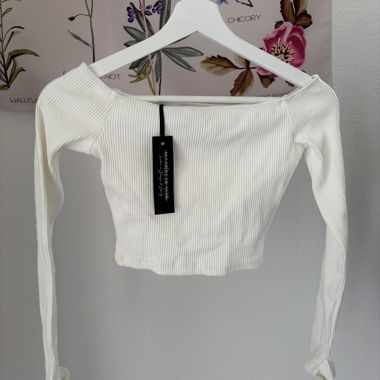 Crop top blanc cassé - Manière de Voir