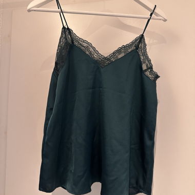 Petrol Lace Top