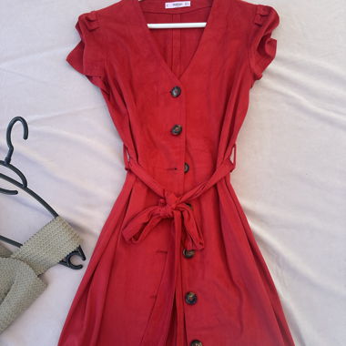 Robe rouge Mango