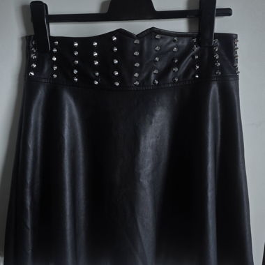 Jupe en cuir Rebel Rock