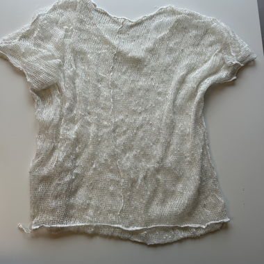 Netz-Oberteil Weiss