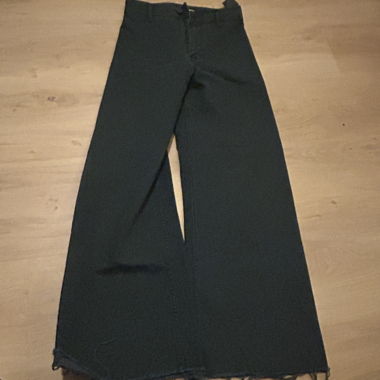 Pantalon large vert foncé Zara