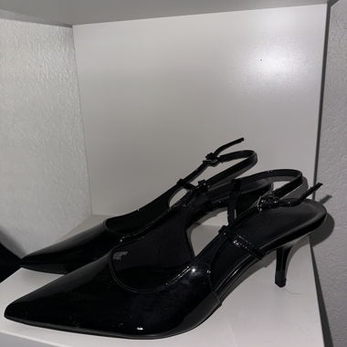 Décolleté slingback neri