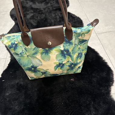 Longchamp Tragetasche mit Blumenmuster