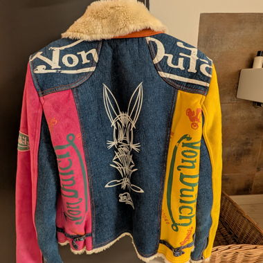 Vintage Von Dutch Velvet Jacke