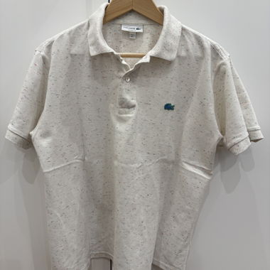 Lacoste classic fit speckled polo shirt L