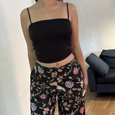 hand-dyed palazzo trousers
