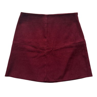 Bordeaux Cord-Minirock Minimal Y2K S