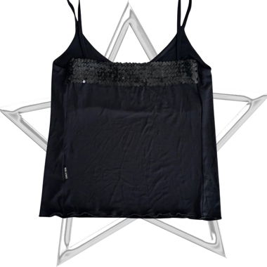 CY•I Collection Black Sequin Cami Top
