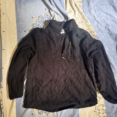 Top in pile nero Gr. M