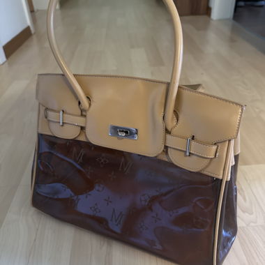 Sac à main marron transparent