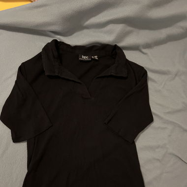 Schwarzes Casual Oberteil