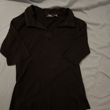 Schwarzes Casual Oberteil