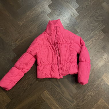 Pinke Pufferjacke 