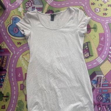 T-shirt, manches longues, beige