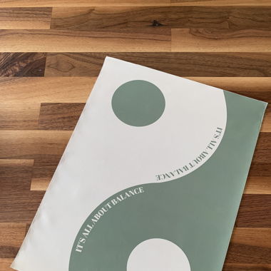 Ying Yang Leinwand