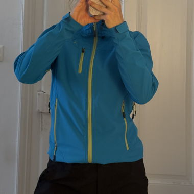 VAUDE Softshelljacke blau