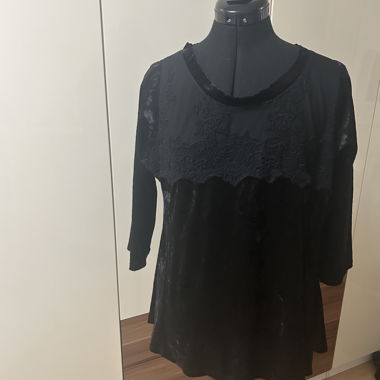 Black Lace Blouse XL