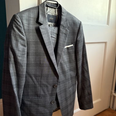 Digel 2‑piece Suit – grey checked (slim)