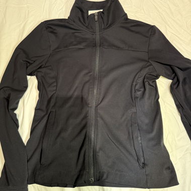 Schwarze Sportjacke mit Reissverschluss