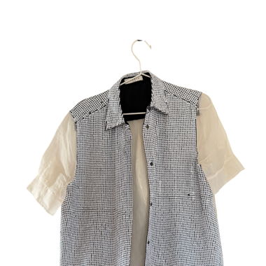 Chemise Sandro avec dos transparent et paillettes