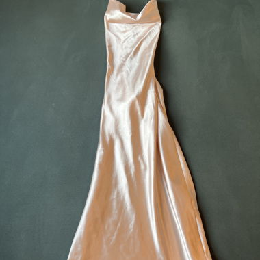 Rose silk dress