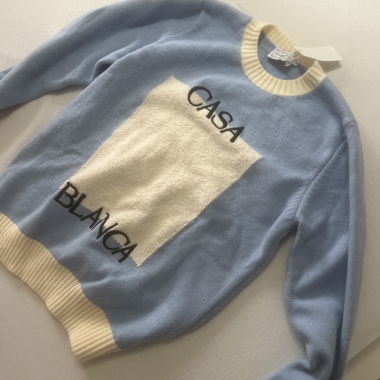 Casa Blanca sweater blue/cream white