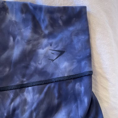 Leggings sportivi Gymshark XS blu a motivo