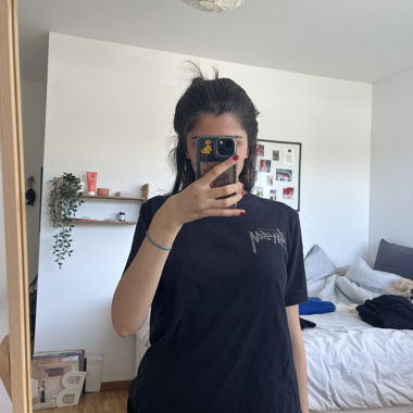 Stussy schwarzes T-Shirt M