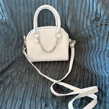Beige Handtasche
