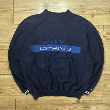 Felpa ricamata vintage Reebok anni 2000