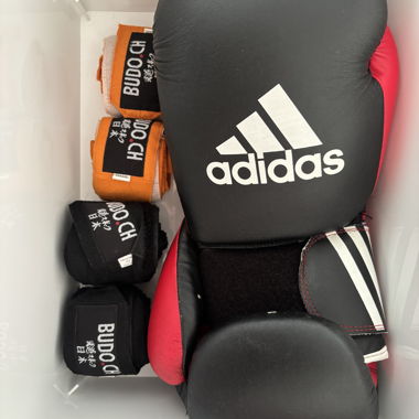 Boxhandschuhe Adidas und Budo Bandagen