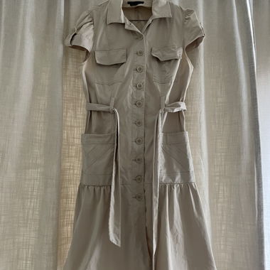 Abito camicia beige BCBG Max Azria taglia US8