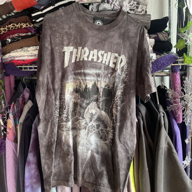 Thrasher T-Shirt mit Wolfdruck