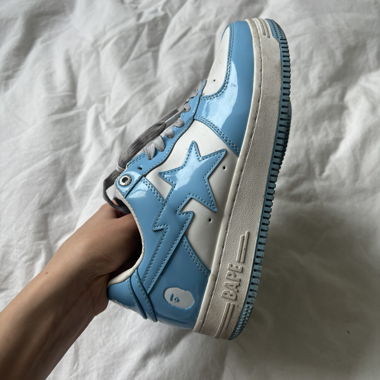 Bape Sta bapesta babyblue low sneakers