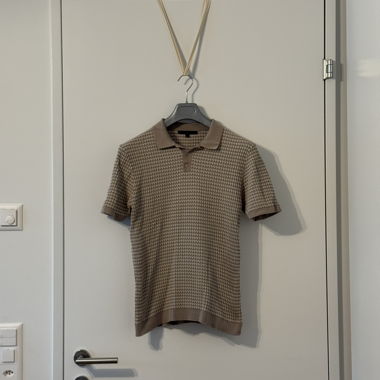 Polo a fantasia marrone/beige - DRYKORN